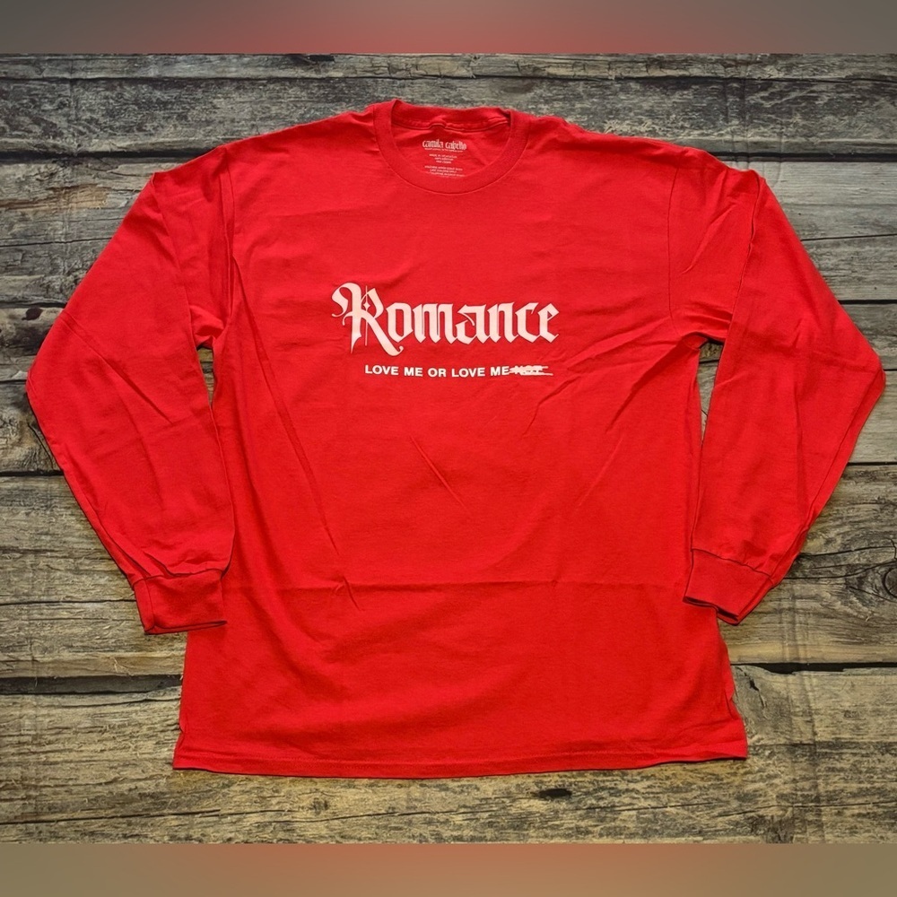 Camila Cabello ROMANCE Love Me Long Sleeve Red T Shirt Familia  Adult Large NEW